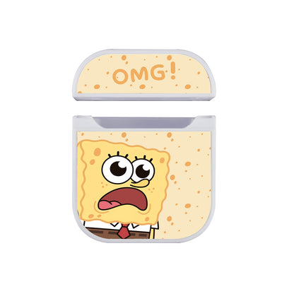 SpongeBob Shocked and Stunned Hard Plastic Case Cover For Apple Airpods