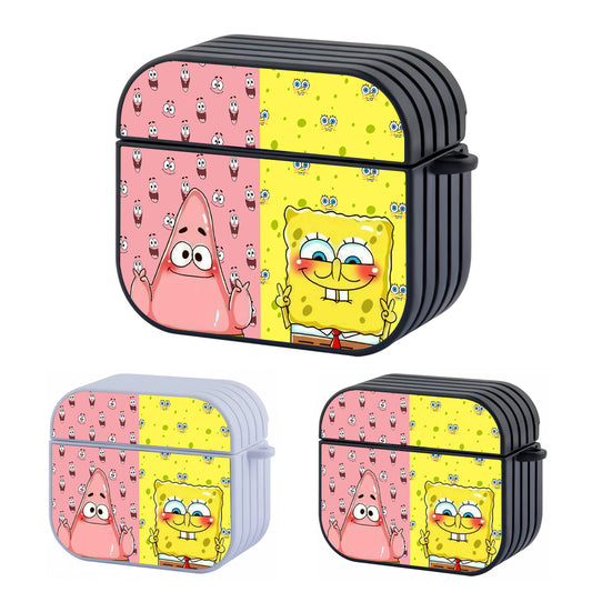 Spongebob Comrade Ups and Downs Hard Plastic Case Cover For Apple Airpods 3