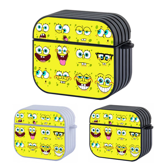 Spongebob Face of The Season Hard Plastic Case Cover For Apple Airpods 3