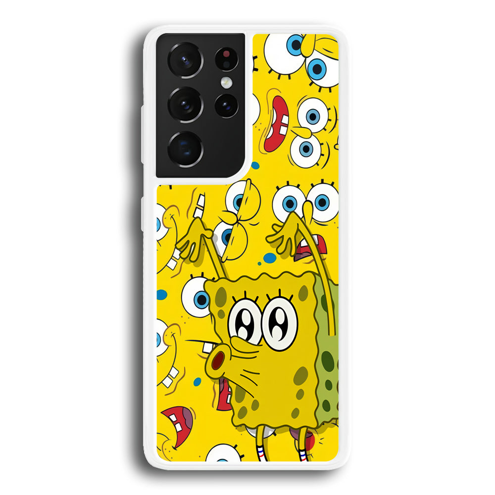 Spongebob Good Employee Ever Samsung Galaxy S21 Ultra Case