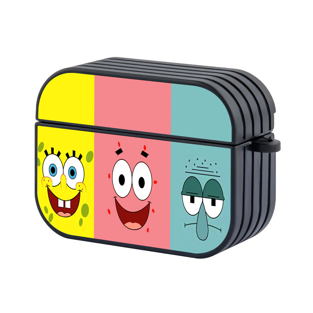 Spongebobs The Neighbour Smile Hard Plastic Case Cover For Apple Airpods Pro