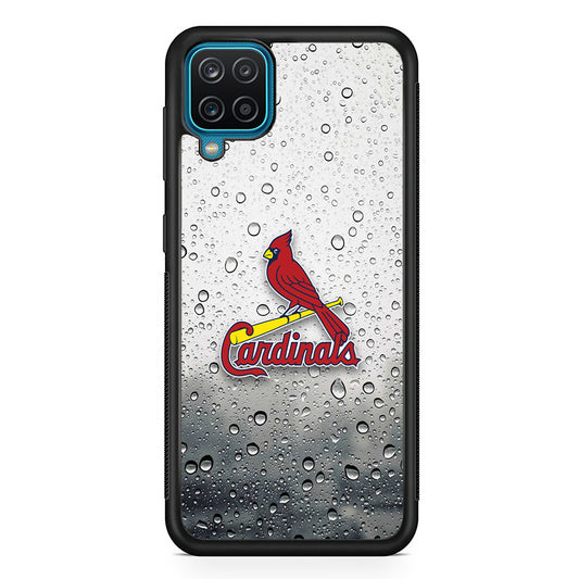 St Louis Cardinals Sticker on Rainy Day Samsung Galaxy A12 Case