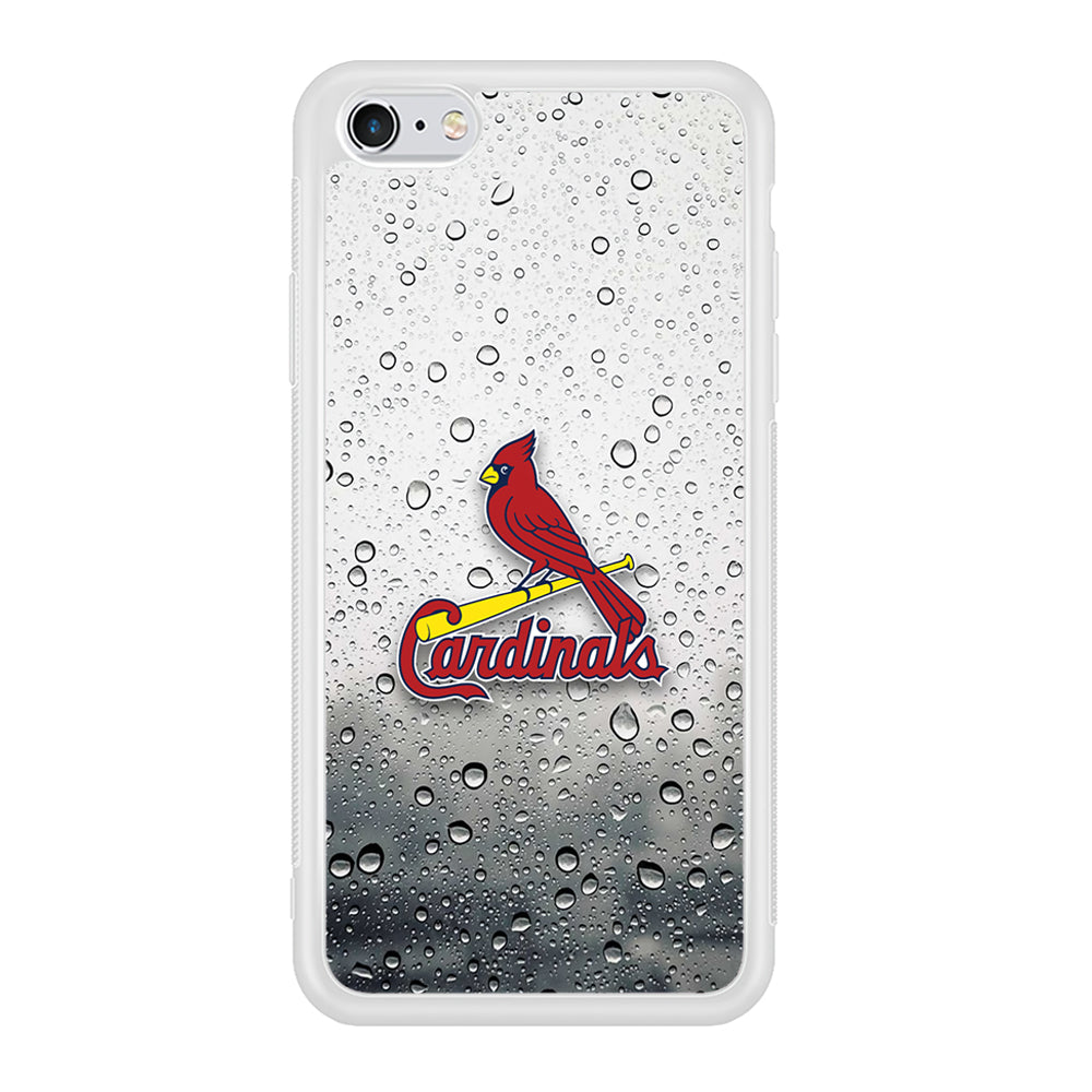 St Louis Cardinals Sticker on Rainy Day iPhone 6 Plus | 6s Plus Case