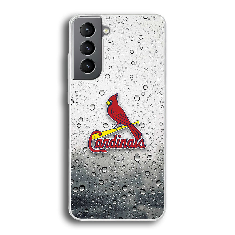 St Louis Cardinals Sticker on Rainy Day Samsung Galaxy S21 Plus Case