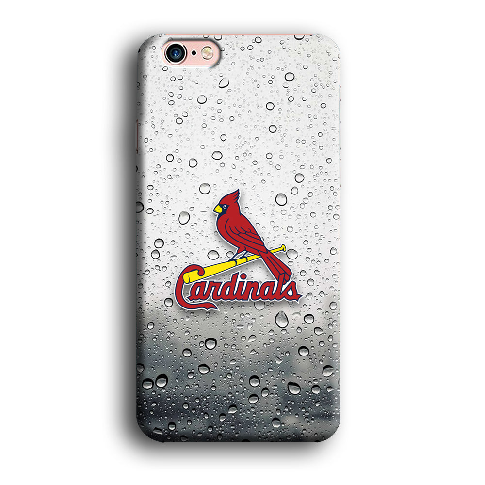 St Louis Cardinals Sticker on Rainy Day iPhone 6 | 6s Case