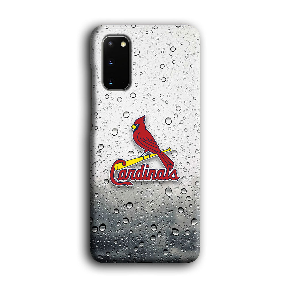 St Louis Cardinals Sticker on Rainy Day Samsung Galaxy S20 Case
