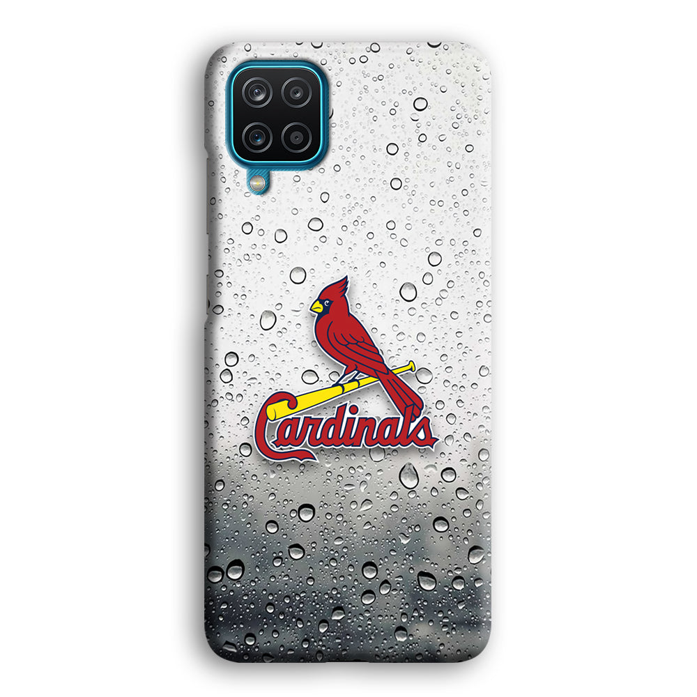 St Louis Cardinals Sticker on Rainy Day Samsung Galaxy A12 Case