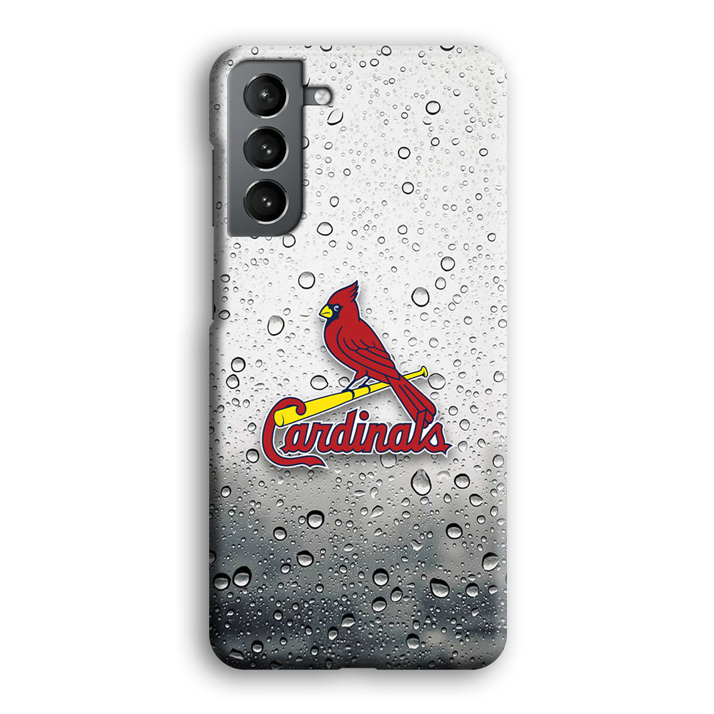 St Louis Cardinals Sticker on Rainy Day Samsung Galaxy S21 Plus Case