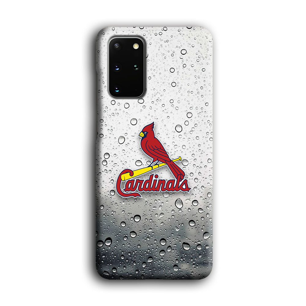 St Louis Cardinals Sticker on Rainy Day Samsung Galaxy S20 Plus Case