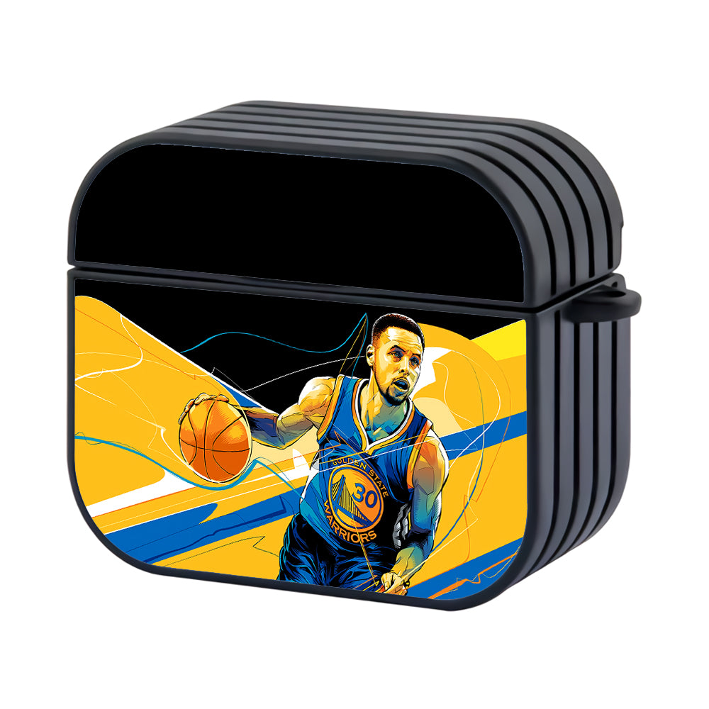 Stephen Curry Art Golden State Hard Plastic Case Cover For Apple Airpods 3