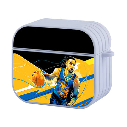 Stephen Curry Art Golden State Hard Plastic Case Cover For Apple Airpods 3