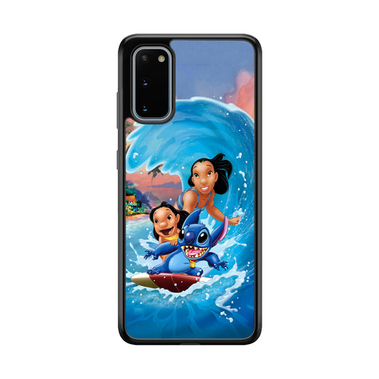 Stitch Great Wave from The Sea Samsung Galaxy S20 Case