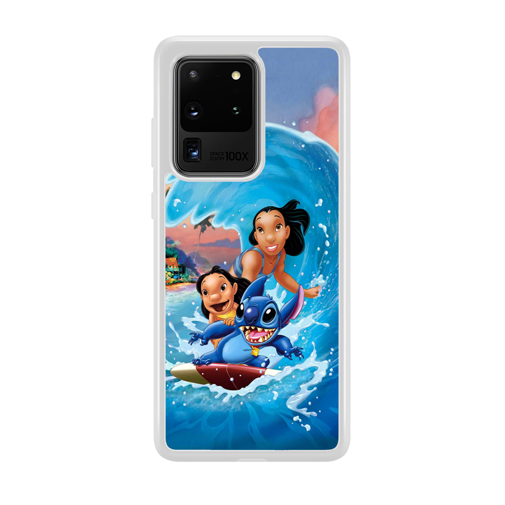 Stitch Great Wave from The Sea Samsung Galaxy S20 Ultra Case