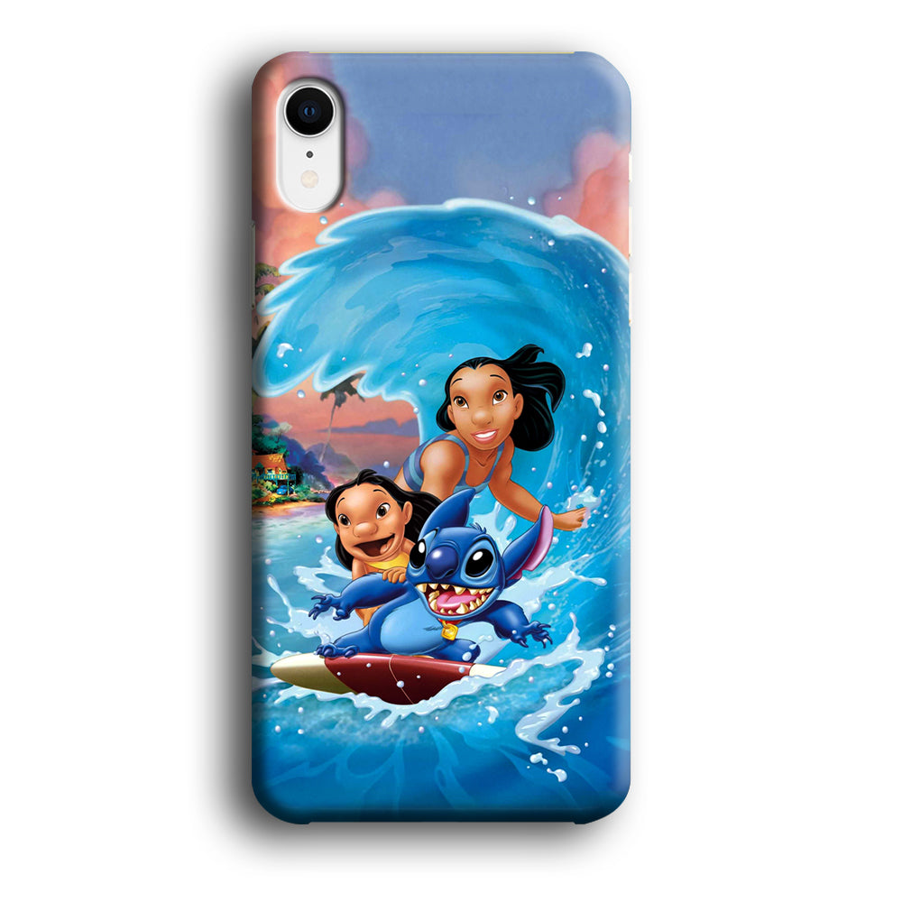 Stitch Great Wave from The Sea iPhone XR Case