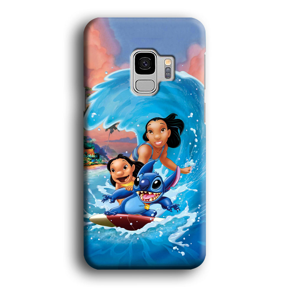Stitch Great Wave from The Sea Samsung Galaxy S9 Case