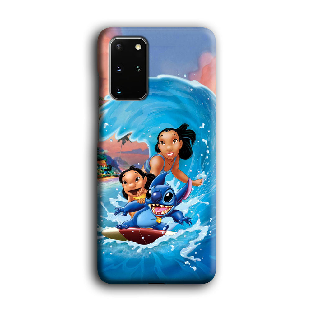Stitch Great Wave from The Sea Samsung Galaxy S20 Plus Case