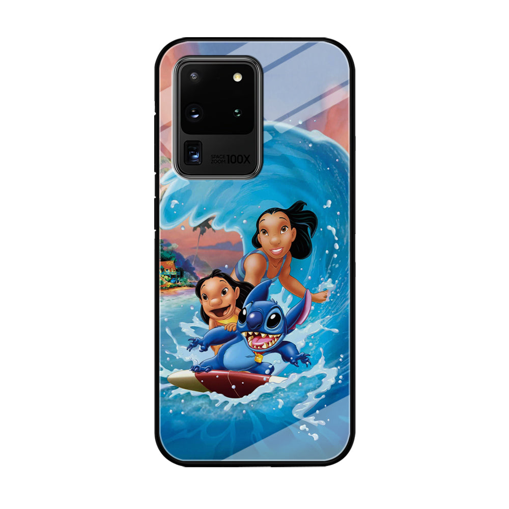 Stitch Great Wave from The Sea Samsung Galaxy S20 Ultra Case