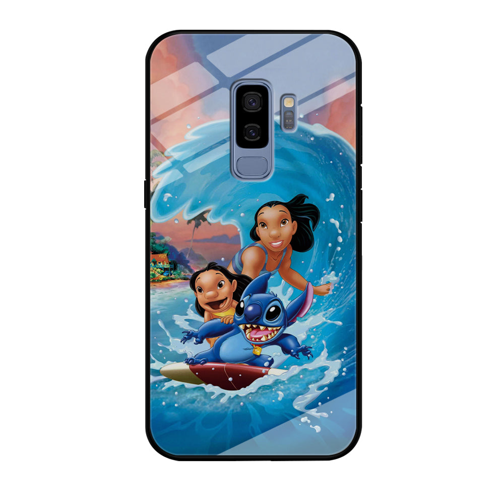 Stitch Great Wave from The Sea Samsung Galaxy S9 Plus Case