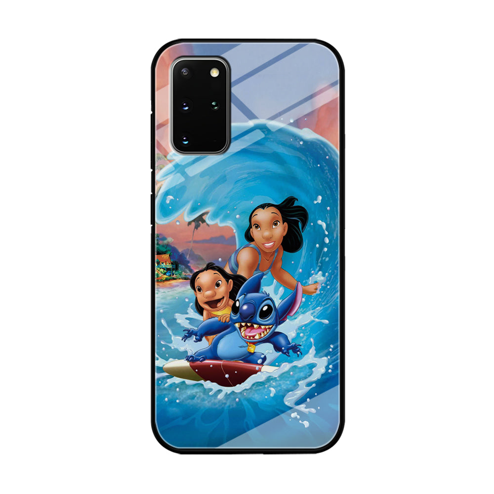 Stitch Great Wave from The Sea Samsung Galaxy S20 Plus Case