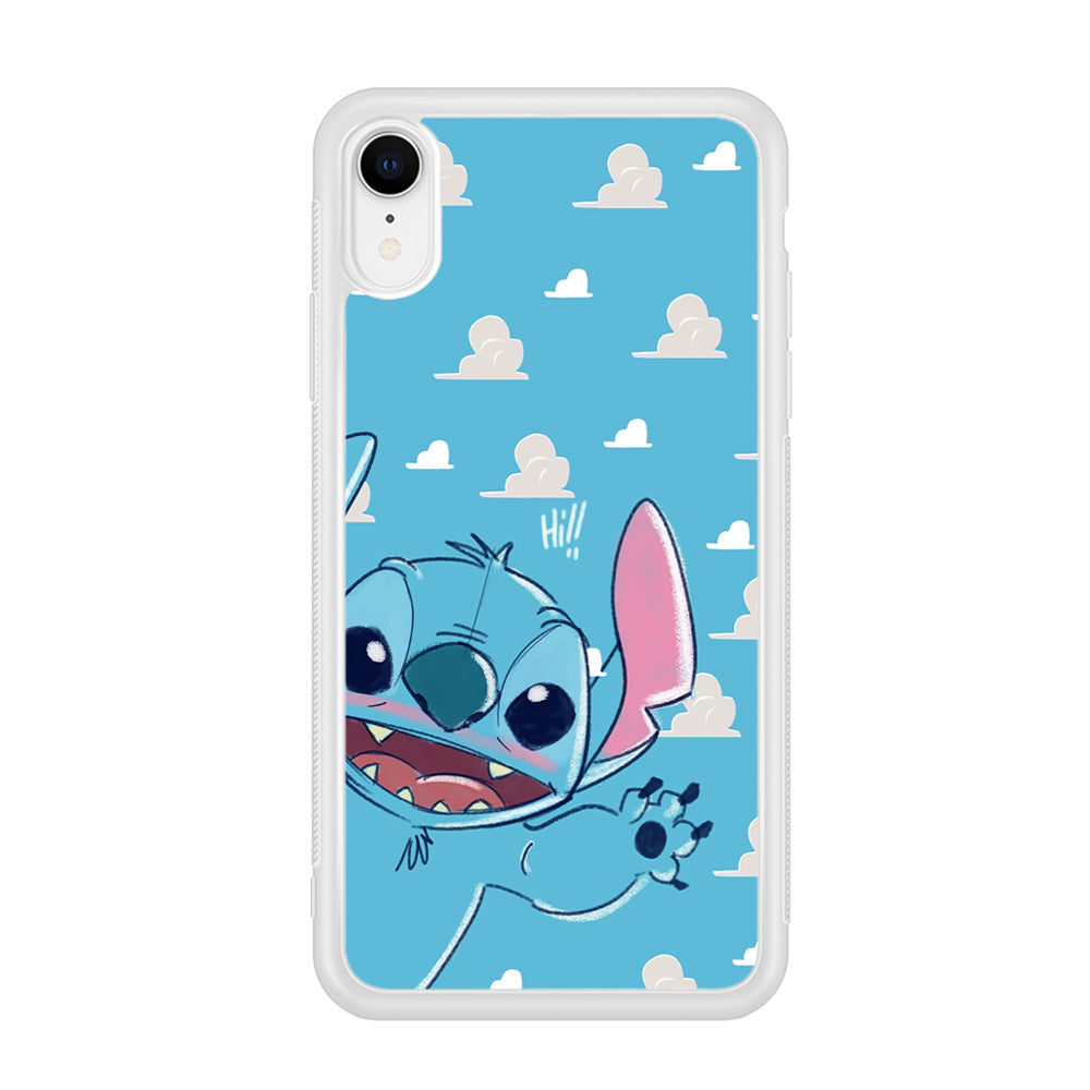 Stitch Say Hii on Me iPhone XR Case