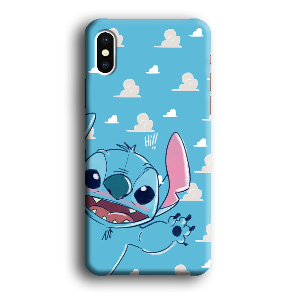 Stitch Say Hii on Me iPhone Xs Max Case