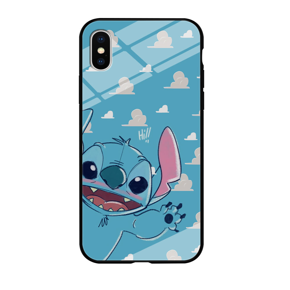 Stitch Say Hii on Me iPhone Xs Max Case