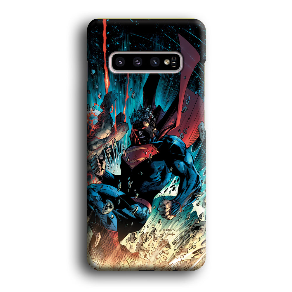 Superman Kick The Enemy Samsung Galaxy S10 Plus Case