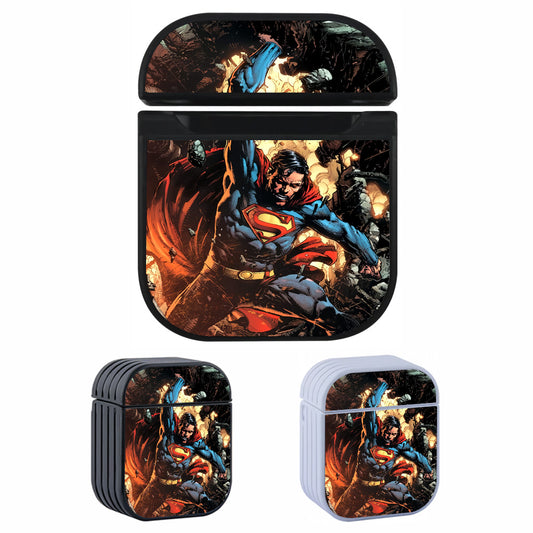 Superman Muscle Power Hard Plastic Case Cover For Apple Airpods
