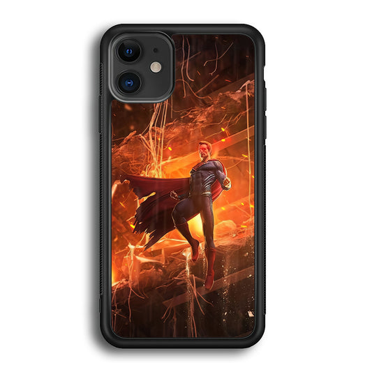 Superman Rise of Flaming Eye iPhone 12 Case