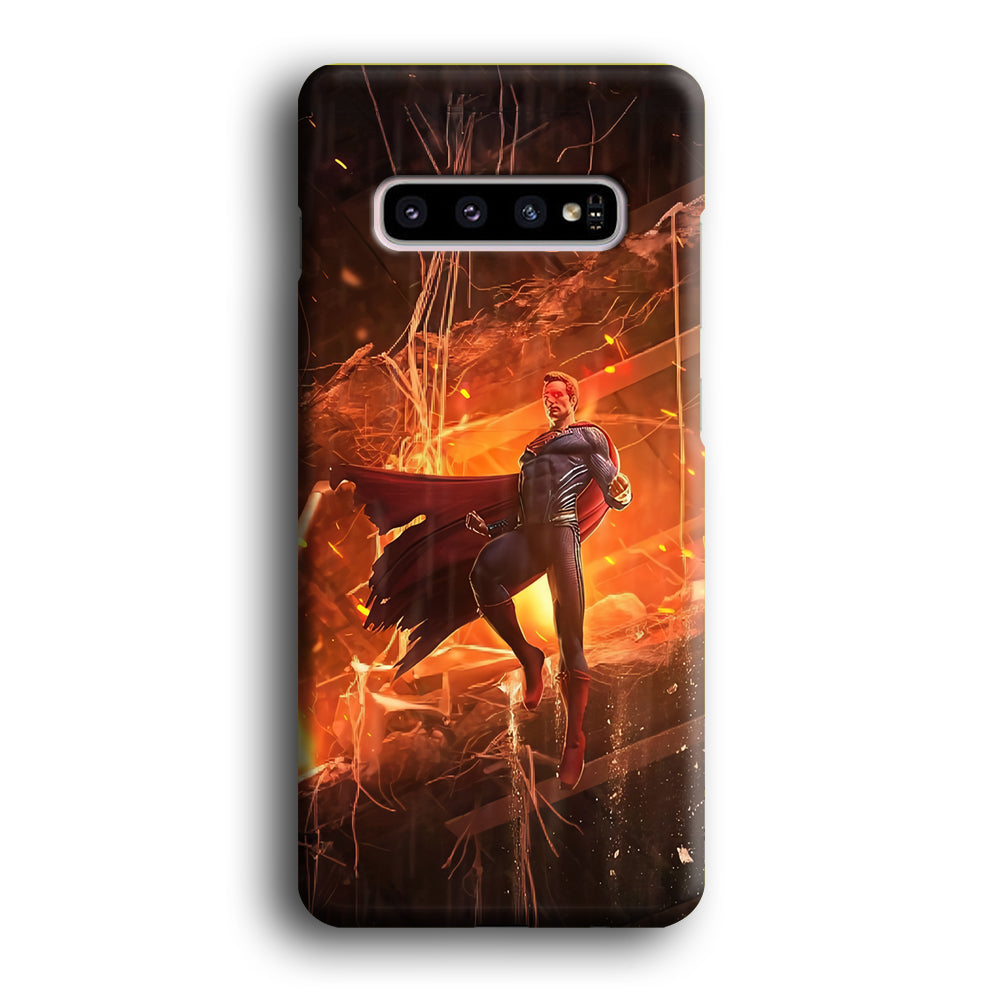 Superman Rise of Flaming Eye Samsung Galaxy S10 Plus Case