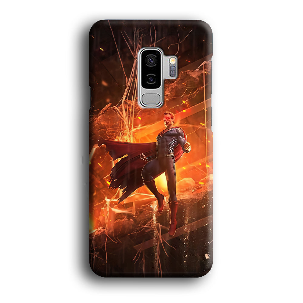 Superman Rise of Flaming Eye Samsung Galaxy S9 Plus Case