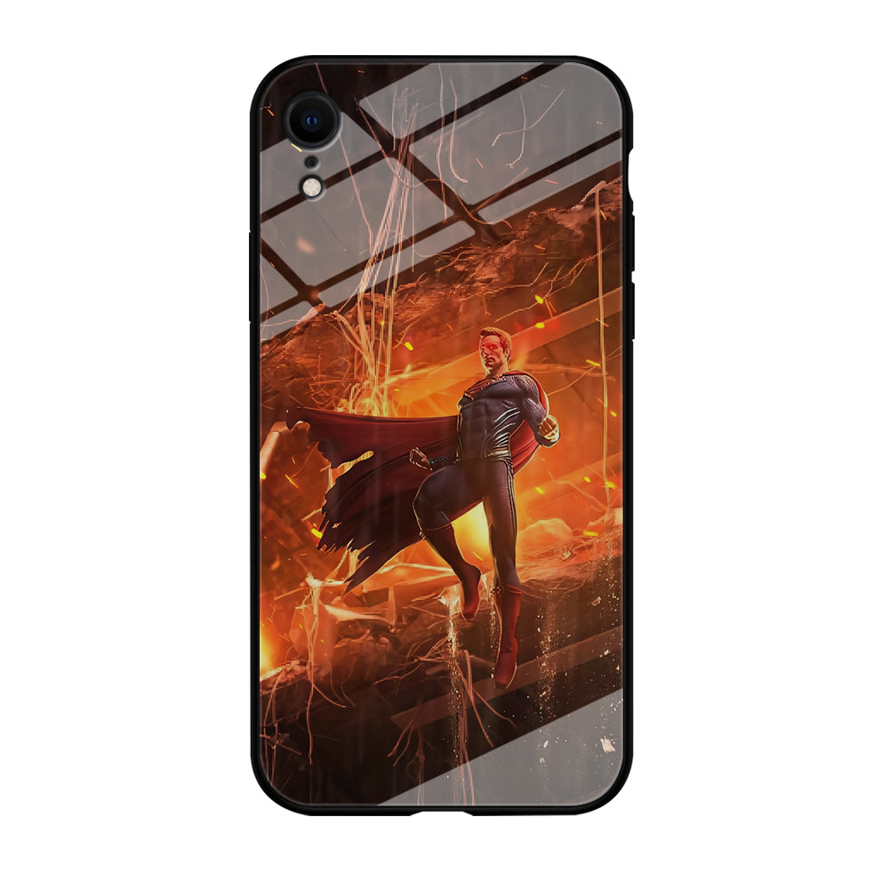 Superman Rise of Flaming Eye iPhone XR Case