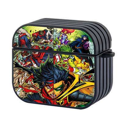 Teen Titans Comics Art Hard Plastic Case Cover For Apple Airpods 3