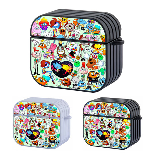 The Amazing World of Gumball Doodle Hard Plastic Case Cover For Apple Airpods 3
