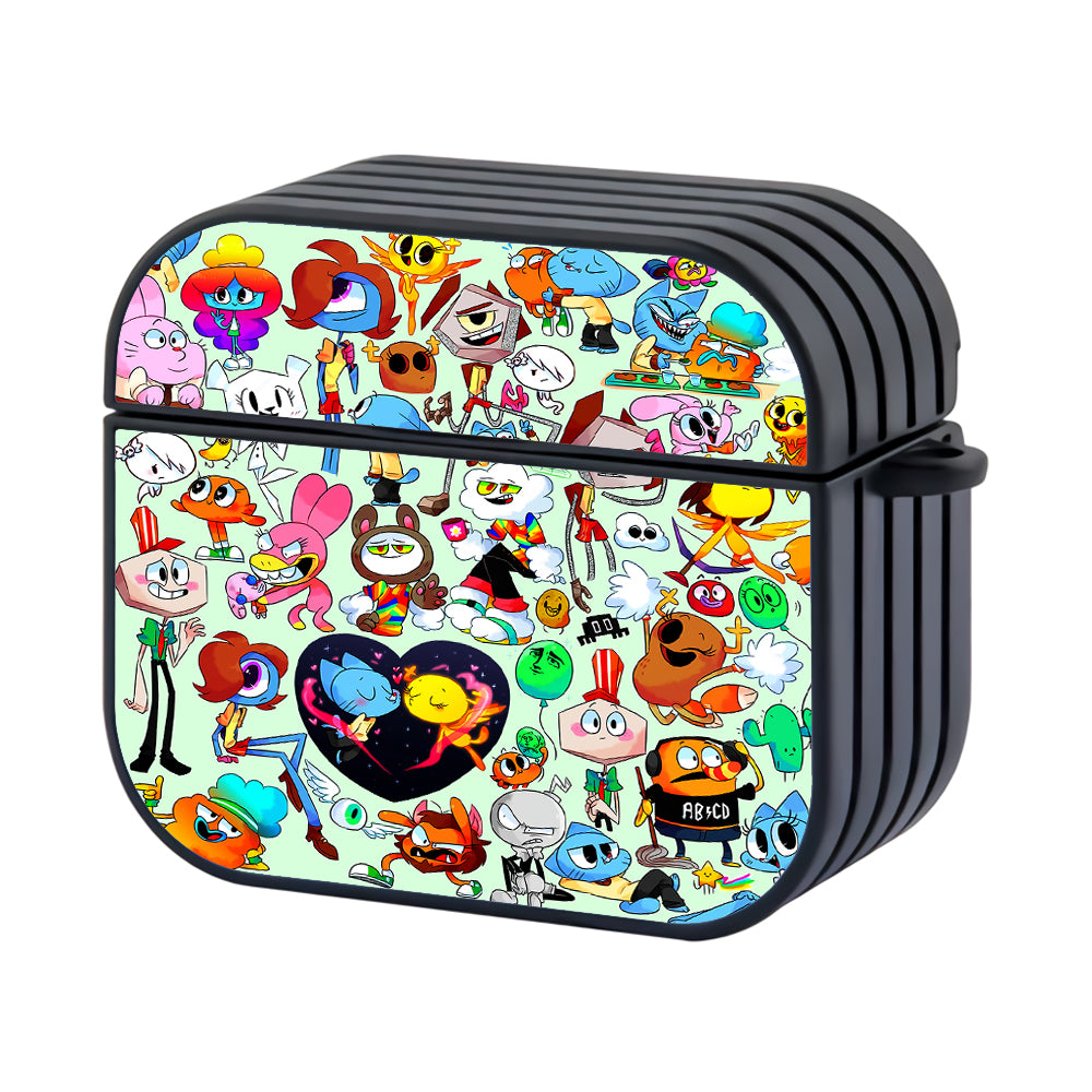 The Amazing World of Gumball Doodle Hard Plastic Case Cover For Apple Airpods 3