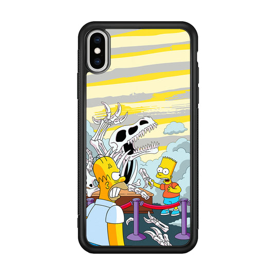 The Simpson Dad and Son Problems iPhone X Case