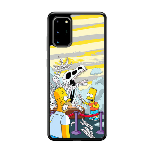 The Simpson Dad and Son Problems Samsung Galaxy S20 Plus Case