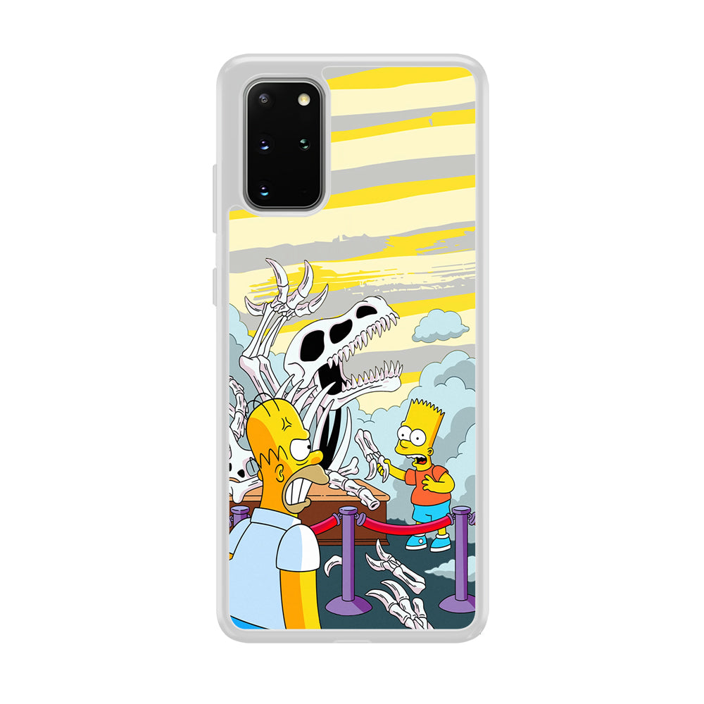 The Simpson Dad and Son Problems Samsung Galaxy S20 Plus Case
