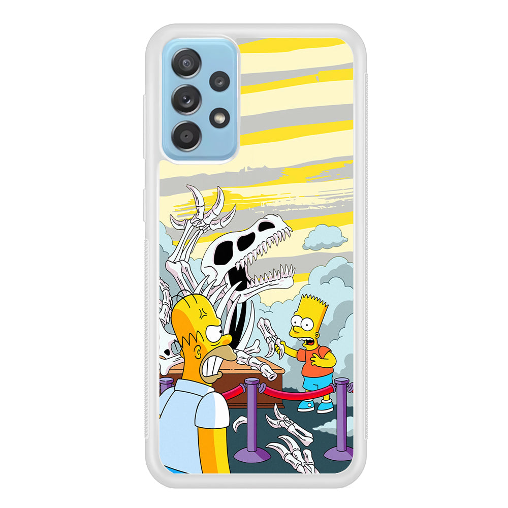 The Simpson Dad and Son Problems Samsung Galaxy A52 Case