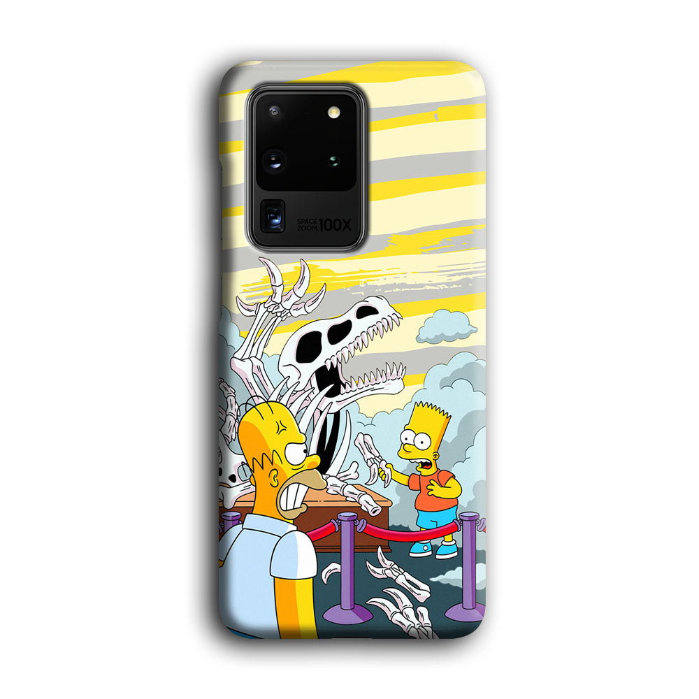 The Simpson Dad and Son Problems Samsung Galaxy S20 Ultra Case