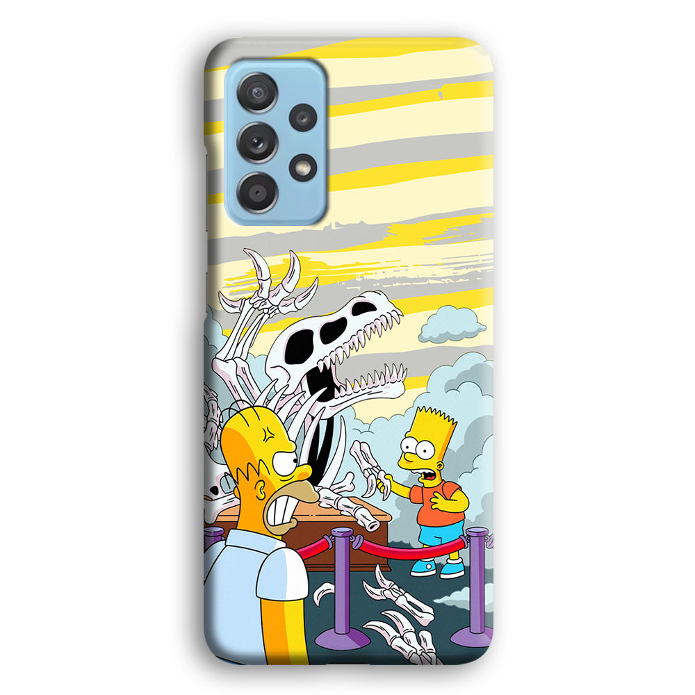 The Simpson Dad and Son Problems Samsung Galaxy A52 Case