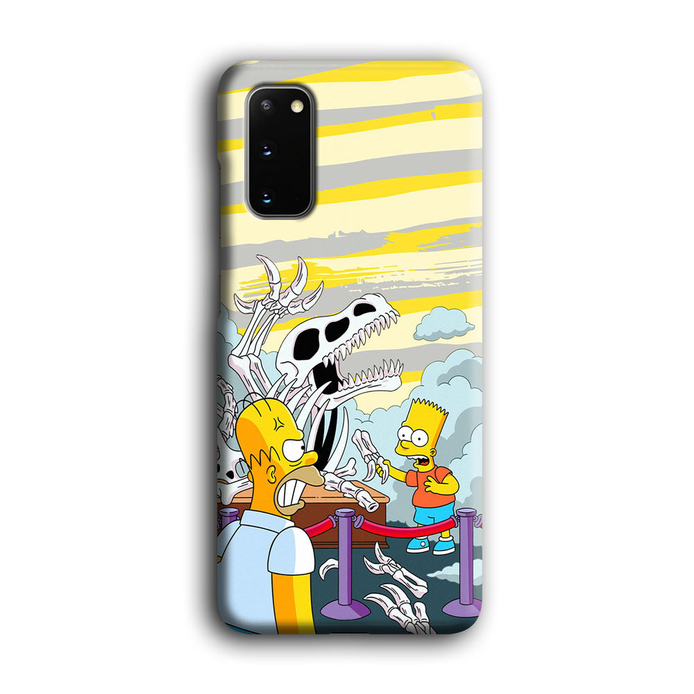 The Simpson Dad and Son Problems Samsung Galaxy S20 Case