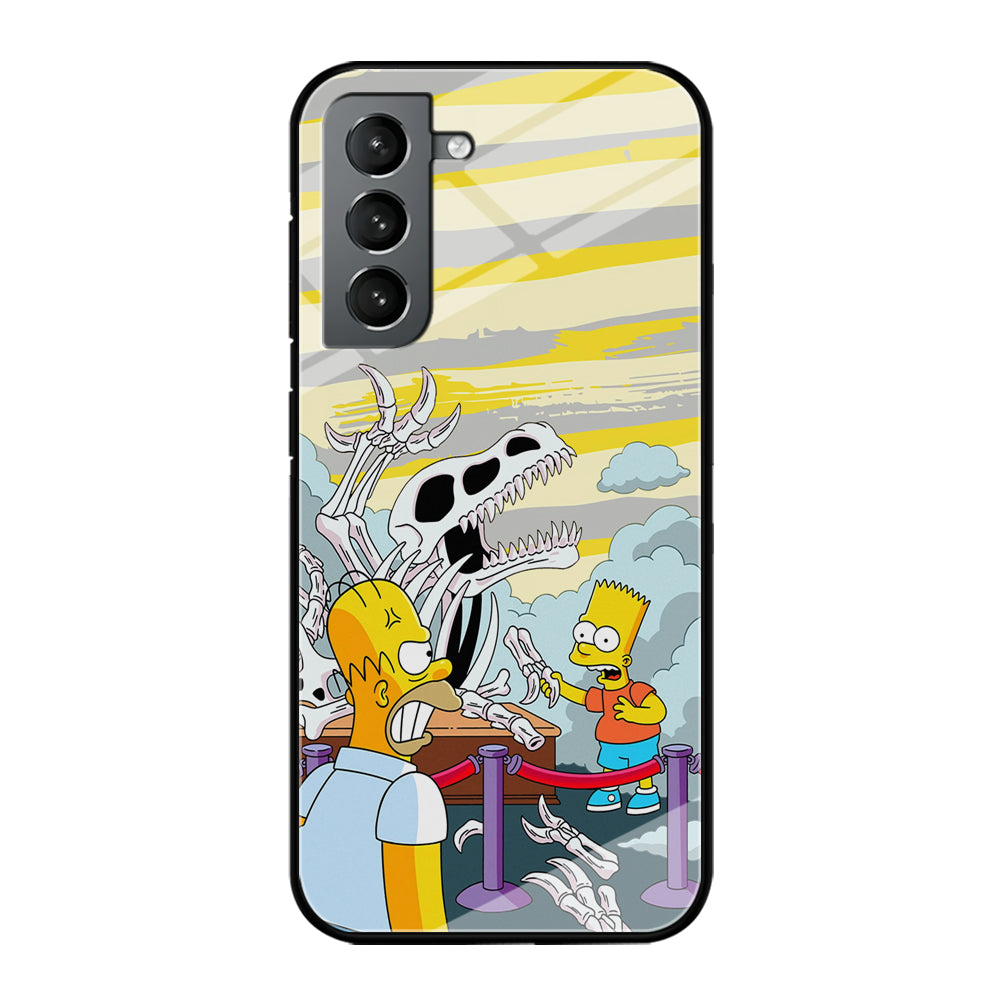 The Simpson Dad and Son Problems Samsung Galaxy S21 Case