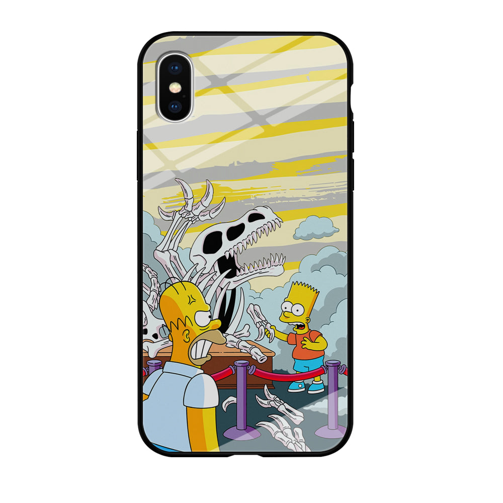 The Simpson Dad and Son Problems iPhone X Case