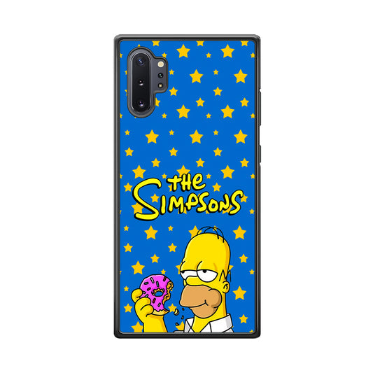 The Simpson Feel Good with Donut Samsung Galaxy Note 10 Plus Case