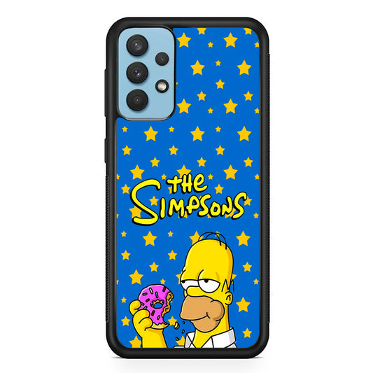 The Simpson Feel Good with Donut Samsung Galaxy A32 Case