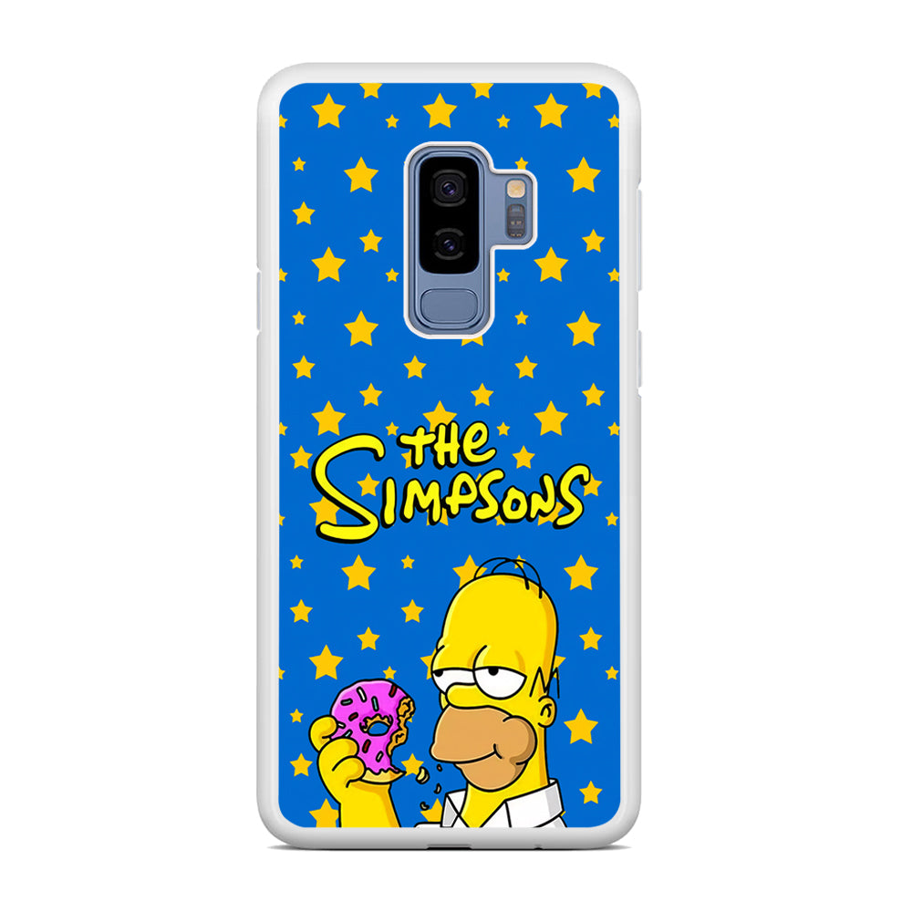 The Simpson Feel Good with Donut Samsung Galaxy S9 Plus Case