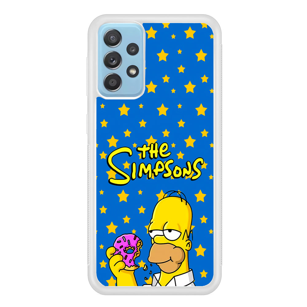 The Simpson Feel Good with Donut Samsung Galaxy A52 Case