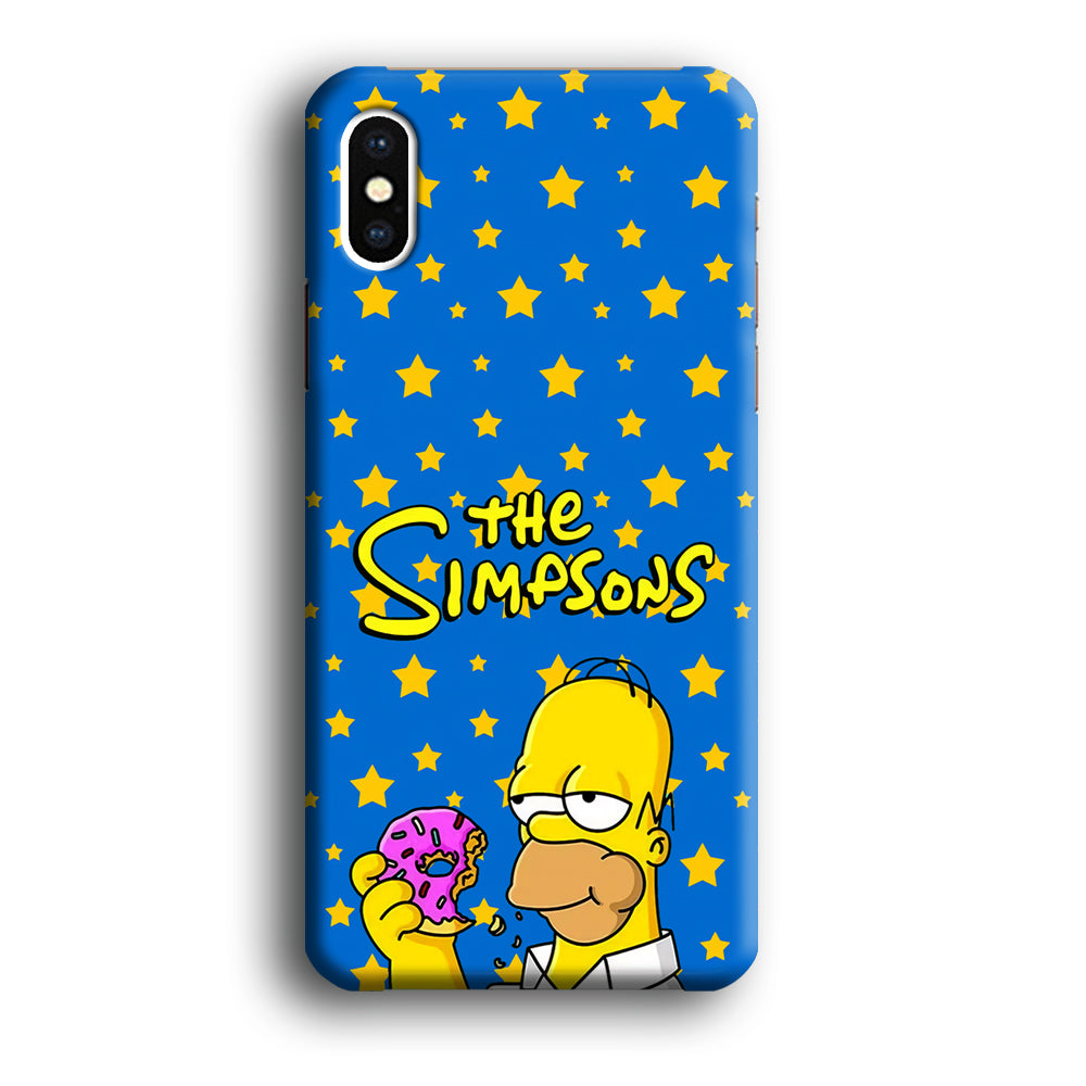 The Simpson Feel Good with Donut iPhone X Case