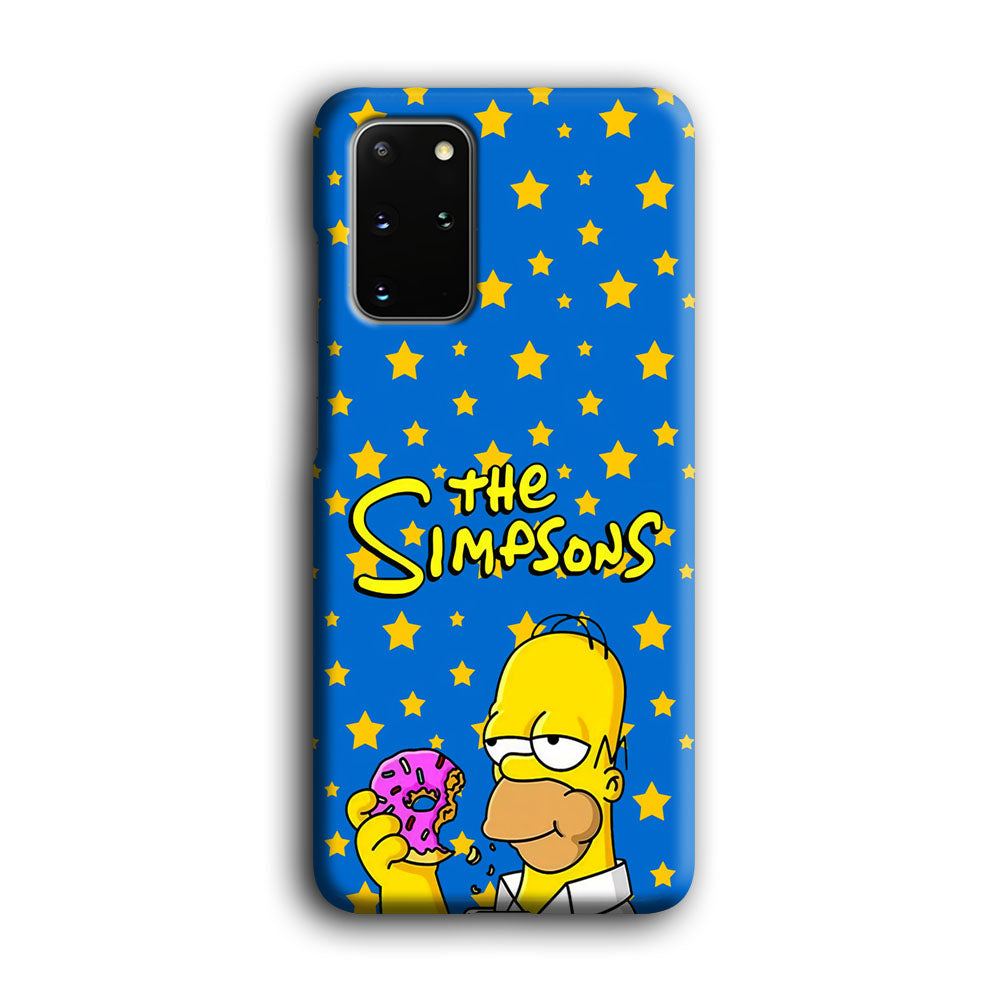 The Simpson Feel Good with Donut Samsung Galaxy S20 Plus Case